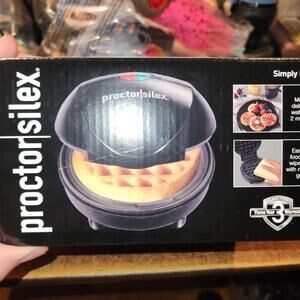 Proctor Silex 26100 Single Waffle Maker NEW in Box waffles in 2 Mins